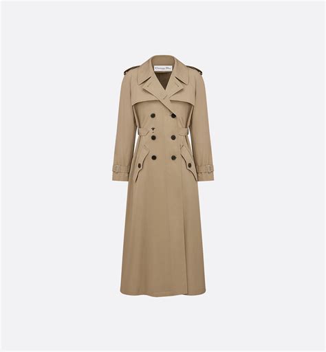 Trench Coat Beige Cotton Gabardine | DIOR