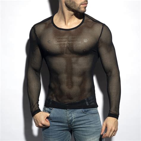 MESH-LONG SLEEVES T-SHIRT