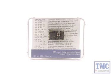 36-568A Bachmann 6 pin DCC Decoder with Back EMF Brake Button ...