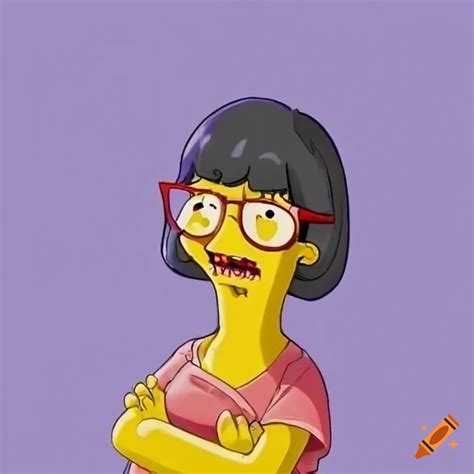 Lisa simpson and tina belcher riding a white unicorn on Craiyon