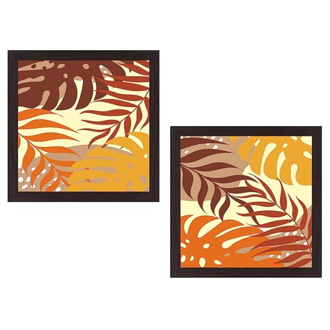 Wens 'Botanical' Wall Hanging Painting (MDF, 35 cm x 71 cm x 2.5 cm ...