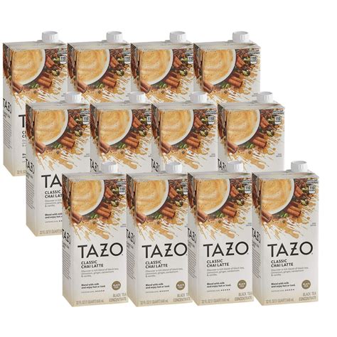 TAZO Spiced Chai Tea Latte Concentrate, 946ml/32 Fl Oz, 12/CASE ...