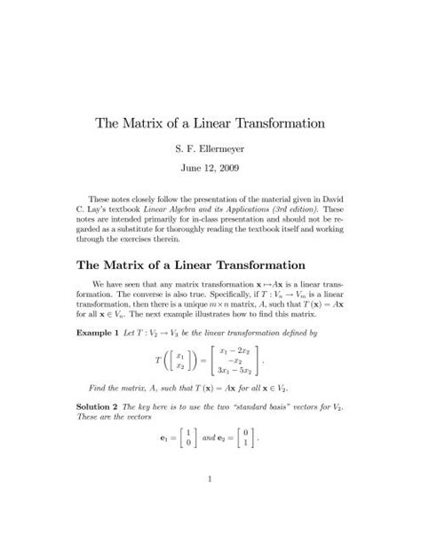 Image result for Transformation Matrix Examples