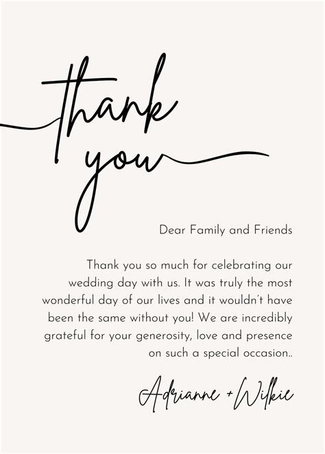 Wedding thank you card message examples 60 photos - Vianawedding.com