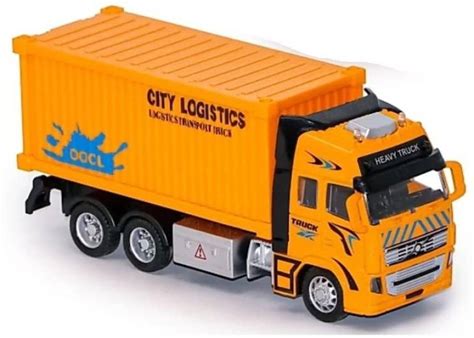 HALO NATION Friction Powered Diecast Logistic Truck Transport Truck ...