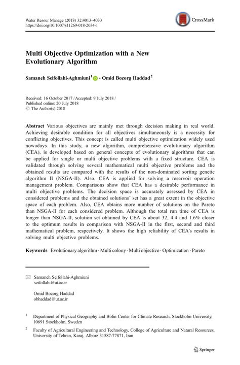 Multi-Objective Optimization Engineering Evolutionary Algorithm Deb 的图像结果