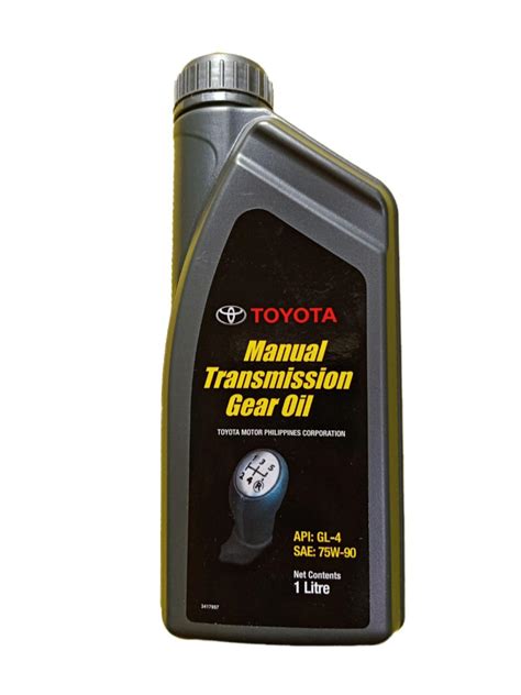Toyota Manual Transmission Gear Oil at Ethan Fuhrman blog