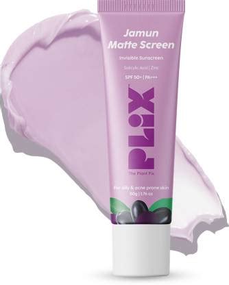 The Plant Fix Plix Sunscreen - SPF 50 PA+++ Jamun Mattifying ...