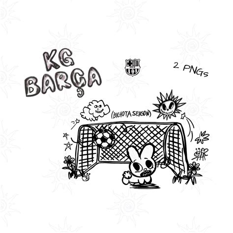 Buy Printable Karol G FC Barcelona PNG Hand Drawn KG Barca, Manana Sera ...