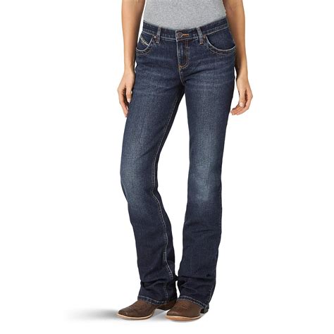Buy Wrangler Women's Q-Baby Mid Rise Boot Cut Ultimate Riding Jean ...