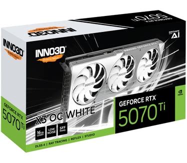 INNO3D GeForce RTX 5070 Ti X3 OC White: beste prijs - Tweakers
