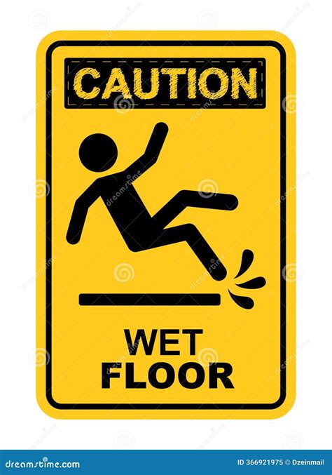 Floor Sign Safety Shower And Eyewash Cartoon Vector | CartoonDealer.com ...