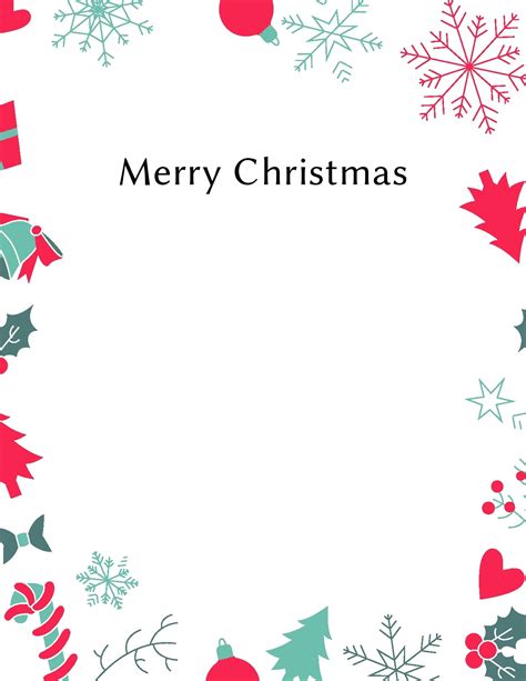 Printable Christmas Letter Templates | Bernard
