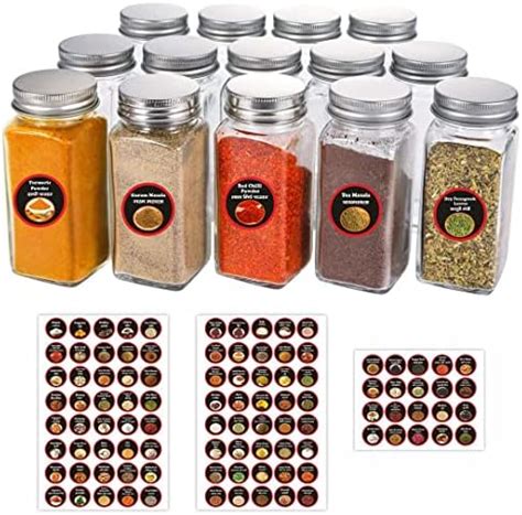 CVANU Spice Printed Label Self-Adhesive/Waterproof/Removable Vinyl ...