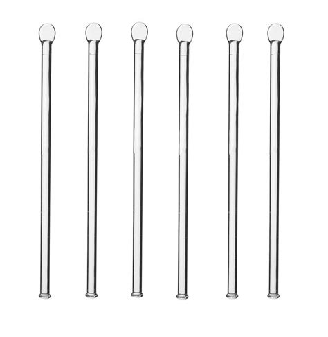 Buy Labworld glass stirring rod with flat face paddle set of 6 pcs ...