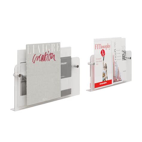 Amazon.com: lukar 2-Pack Magnetic Acrylic Wall Magazine Rack 17 Inch ...