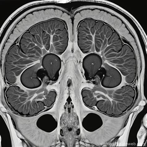 Axial CT Contrast Head Image with Tumor | Stable Diffusion Online