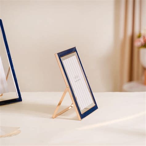 Metal Floating Picture Frame Navy Blue Set Of 3 Online - Premium Photo ...