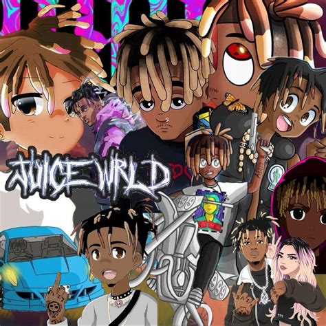 Free juice wrld wallpaper in 2025 | Anime rapper, Black artwork, Anime