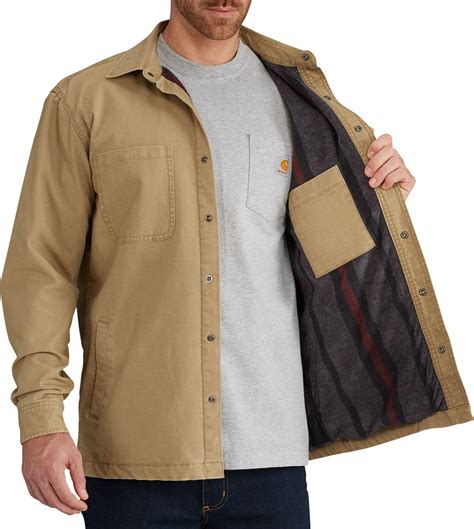 Carhartt Rugged Flex Rigby Fleece-lined Shirt Jacket in Dark Khaki ...