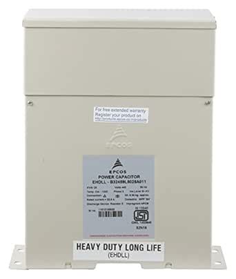 Epcos Power Capacitor 25 kVAr EHDLL-B32459L5025A011 : Amazon.in ...