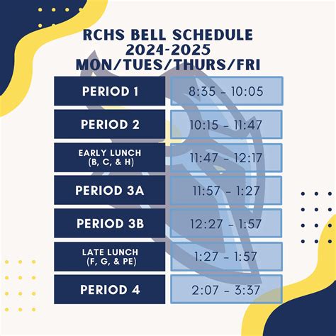River City High School - Bell Schedules