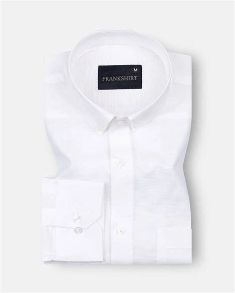 White Linen Shirt for Men | London Cotton