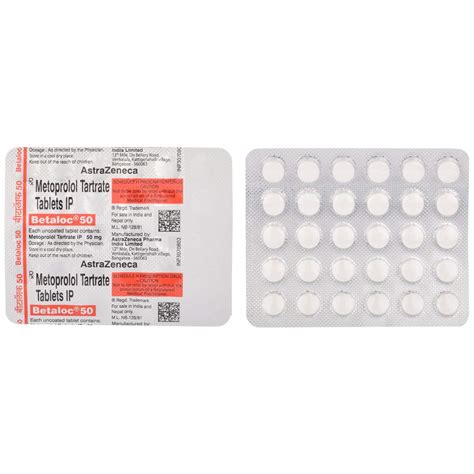 Betaloc 50 - Strip of 30 Tablets : Amazon.in: Health & Personal Care