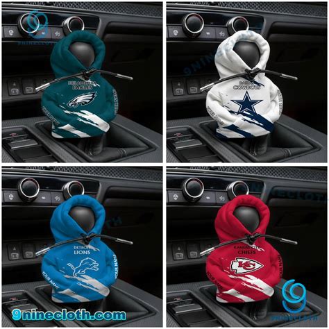 NFL Team Personalized Car Gear Shift Hoodie - 9ninecloth