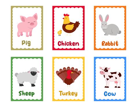 Animal Flash Cards Preschool