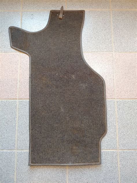 USED ORIGINAL PORSCHE 911 912 PASSENGERS GREY PERLON FRONT FLOOR MAT ...