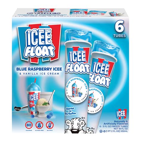Icee Float Blue Raspberry Icee & Vanilla Ice Cream India | Ubuy