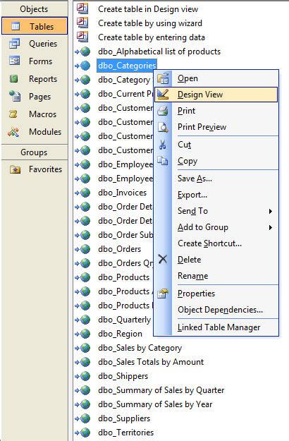 Image result for Access Modifying Tables