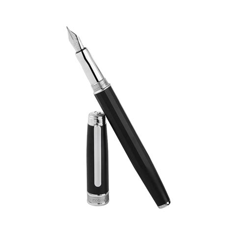Intellio | Mystique | Black | Chrome | Fountain Pen – Writing Wonders