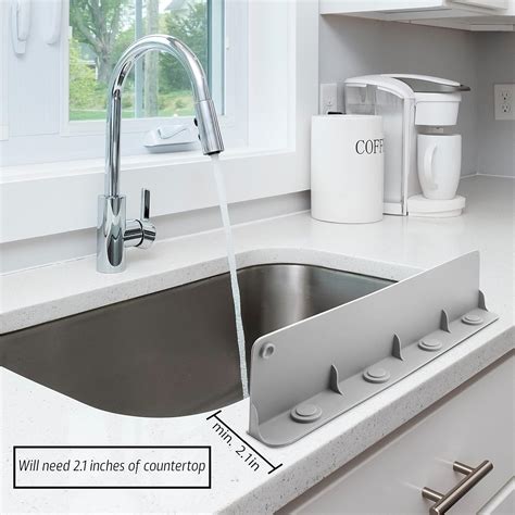 Buy MRPR Silicone Sink Splash Guard - Water Splash Guard for Kitchen ...