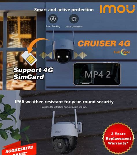 IMOU Cruiser SE IPC-S21FTP 4G 2MP HD Pan&Tilt Outdoor|Auto Tracking ...