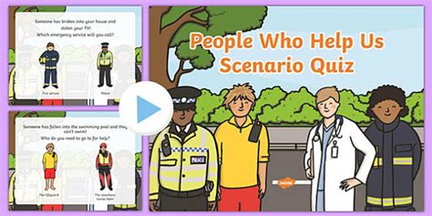 EYFS People Who Help Us Scenario Quiz (teacher made)