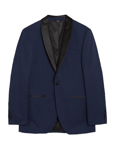 Buy Navy Slim Fit Tuxedo Jacket at Marks & Spencer