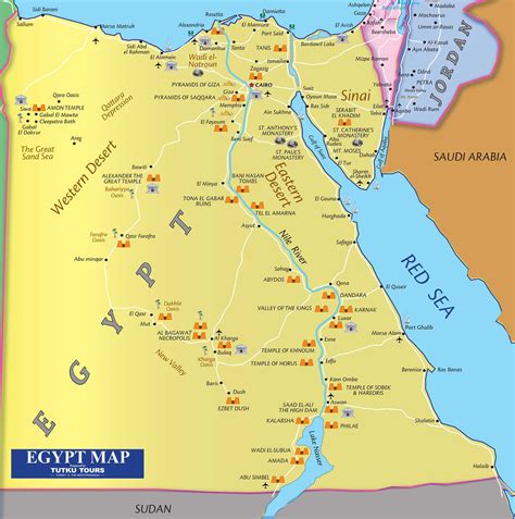 Printable Map Of Egypt - Printable Word Searches