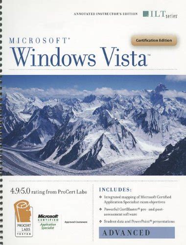 Buy Microsoft Windows Vista: Advanced, Certification Edition (ILT) Book ...