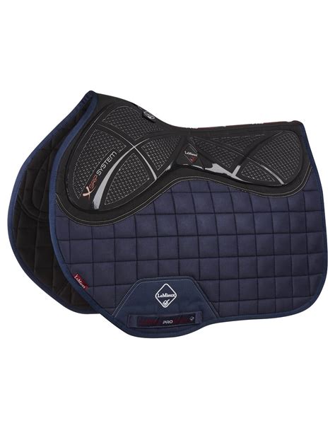 LeMieux X-Grip Silicone Euro Jump Saddle Pad Size L color Navy