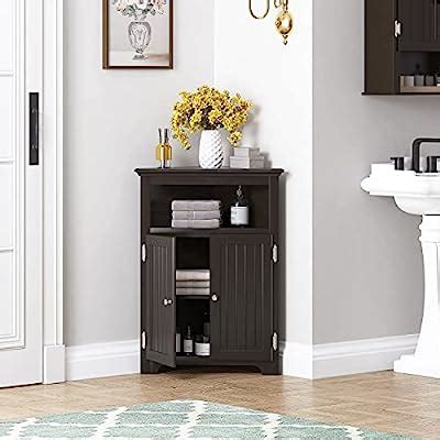 Buy UTEX Corner Storage Cabinet, Bathroom Floor Corner Cabinet with ...