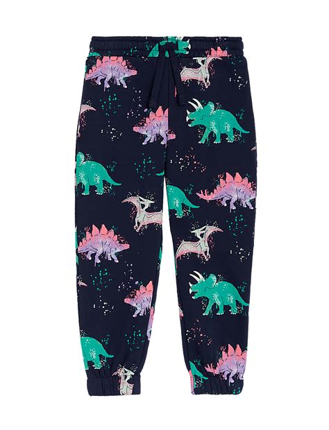 Buy Cotton Rich Dinosaur Joggers at Marks & Spencer