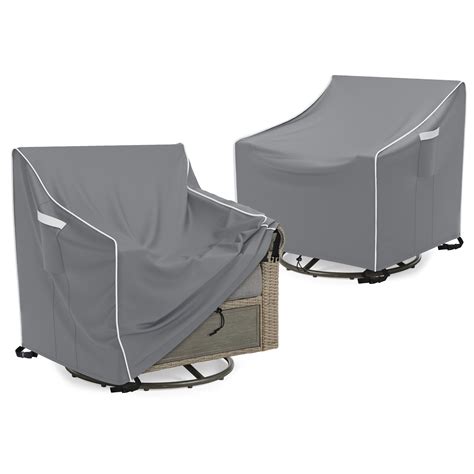 Rebrilliant Outdoor Swivel Lounge Chair Cover 2 Pack Waterproof Outdoor ...