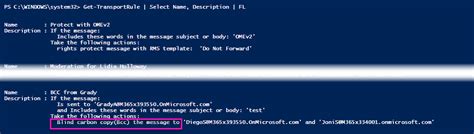 PowerShell Mail Forwarding Rules 的图像结果