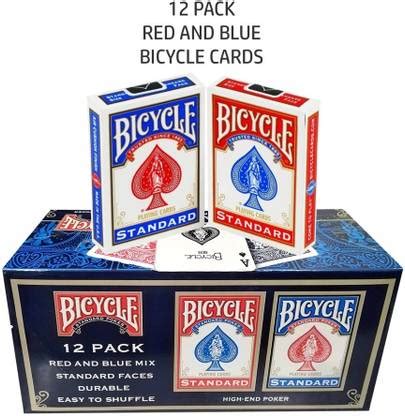 Bicycle Standard Playing Cards 12 (6 Red, 6 Blue) - Standard Playing ...