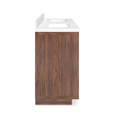 Style Selections Stanfield 48-in Warm Walnut Undermount Single Sink ...