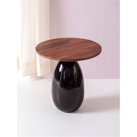 Buy Nestroots Modern Mango Wood Side Table Online