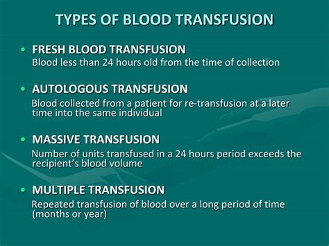 PPT - BLOOD TRANSFUSION AND TRANSFUSION REACTIONS PowerPoint Presentation - ID:9216042