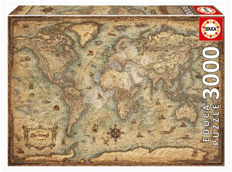 Weltkartenpuzzle 3000 Teile